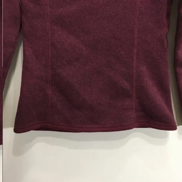 Patagonia Better Sweater Zip Up Size XS Maroon Burgundy Chicory Red - Picture 8 of 10